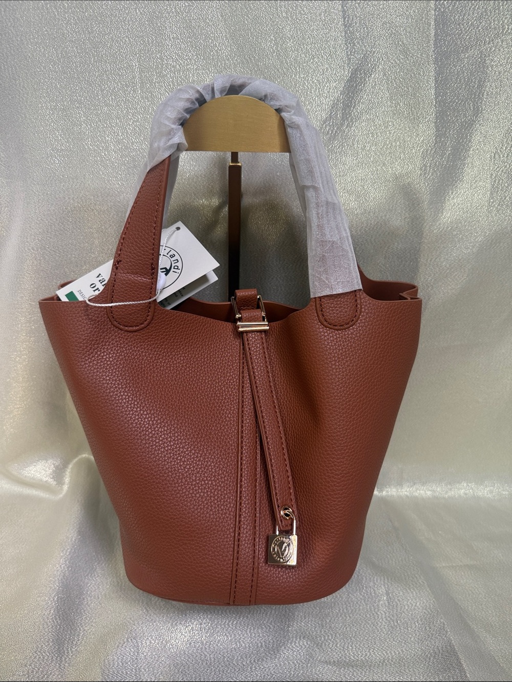 Valentino Orlandi Bucket Bag Caramel